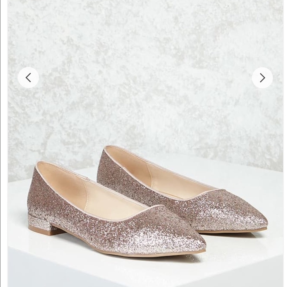 Metallic Rose Gold Flats Brand New with tags.